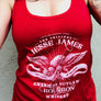 RED JESSE JAMES BOURBON TANK TOP