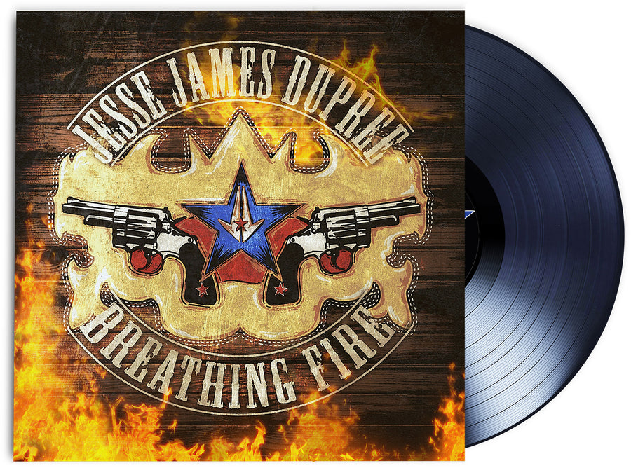Autographed BREATHING FIRE VINYL RECORD- JESSE JAMES DUPREE