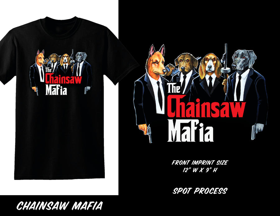 Chainsaw Mafia Dog Tee