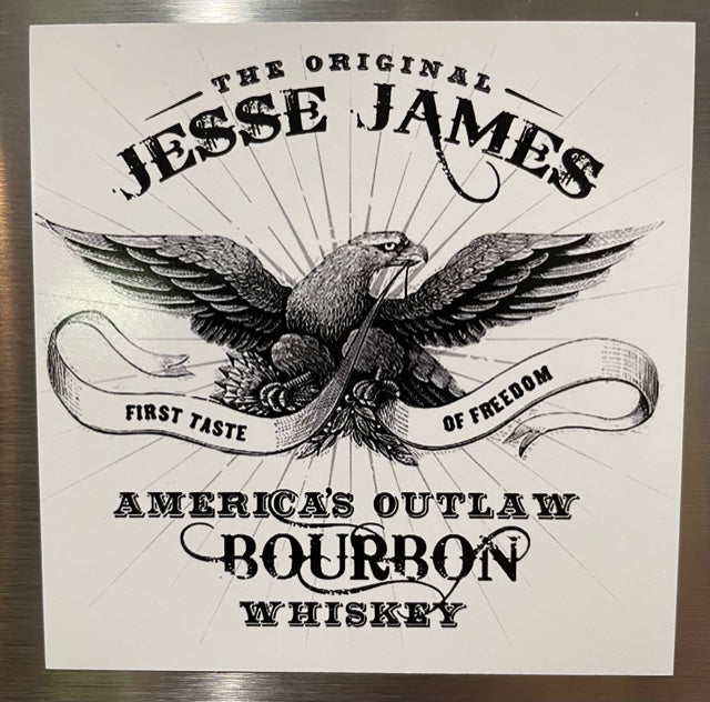 Jesse James Bourbon Magnet