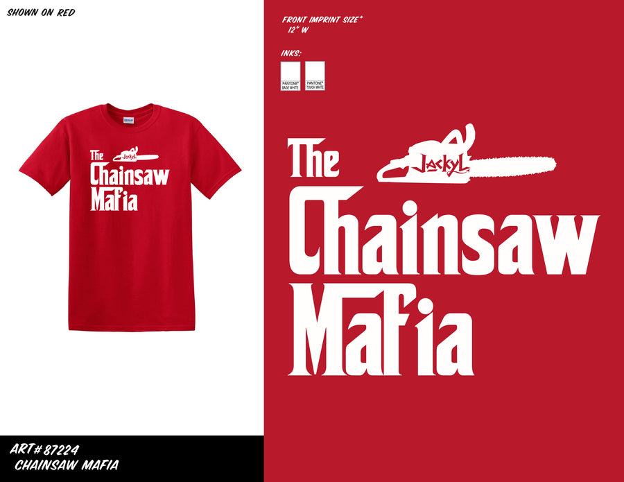 Chainsaw Mafia Red Tee