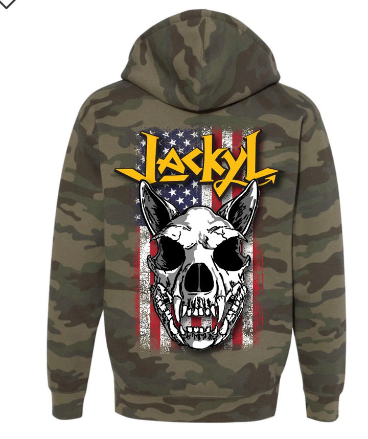 Camo Zip Up Hoodie